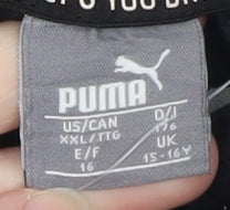 Teens UK Size 2XL PUMA Black Full Zip Hoodie