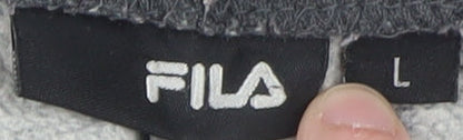 Fila Mens Grey L Sweatpants Regular Fit Logo Joggers
