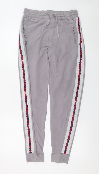 Mens UK Size S Tommy Hilfiger Regular Fit Jogger Grey Trousers