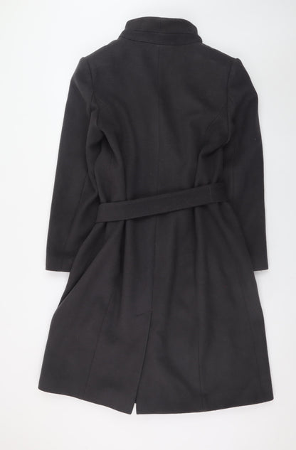 Womens UK Size 12 Viyella Black Overcoat