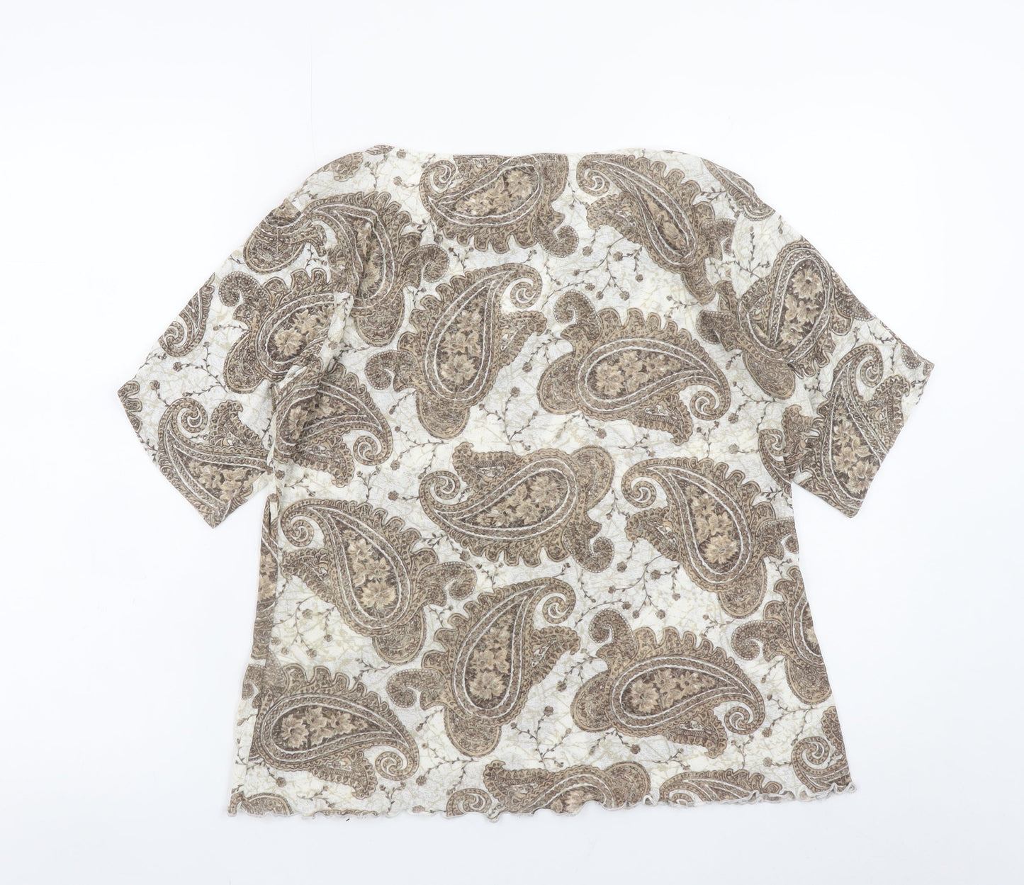 Womens UK Size 18 Select Beige Tunic Blouse