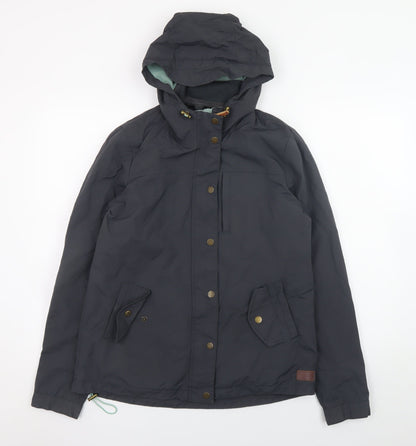Fat Face Women's Grey Hooded Mid-Length Parka Jacket Size 10