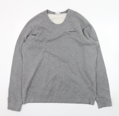 Mens UK Size 3XL Reebok Grey Pullover Sweatshirt