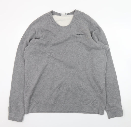 Mens UK Size 3XL Reebok Grey Pullover Sweatshirt