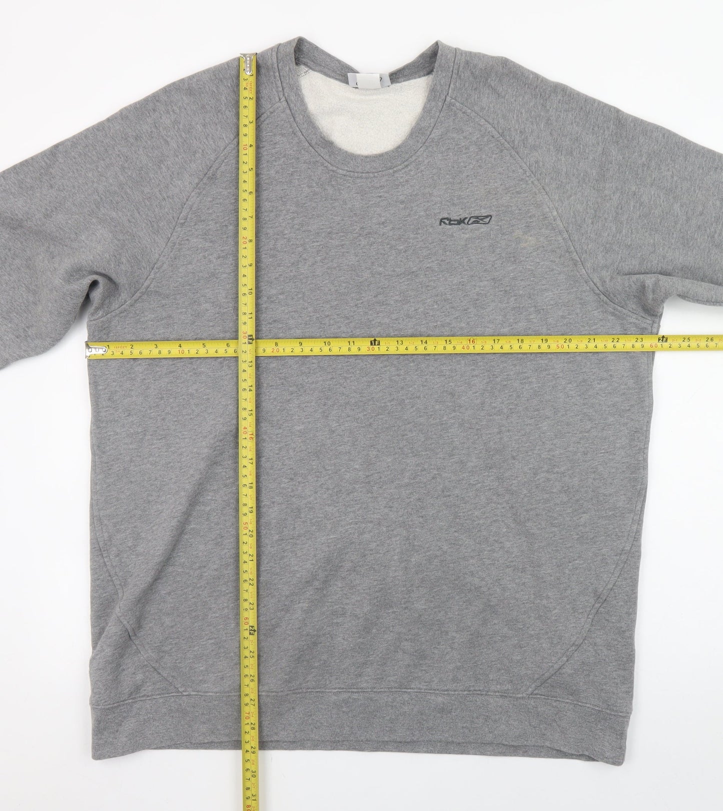 Mens UK Size 3XL Reebok Grey Pullover Sweatshirt