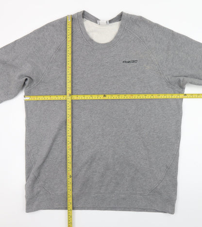 Mens UK Size 3XL Reebok Grey Pullover Sweatshirt