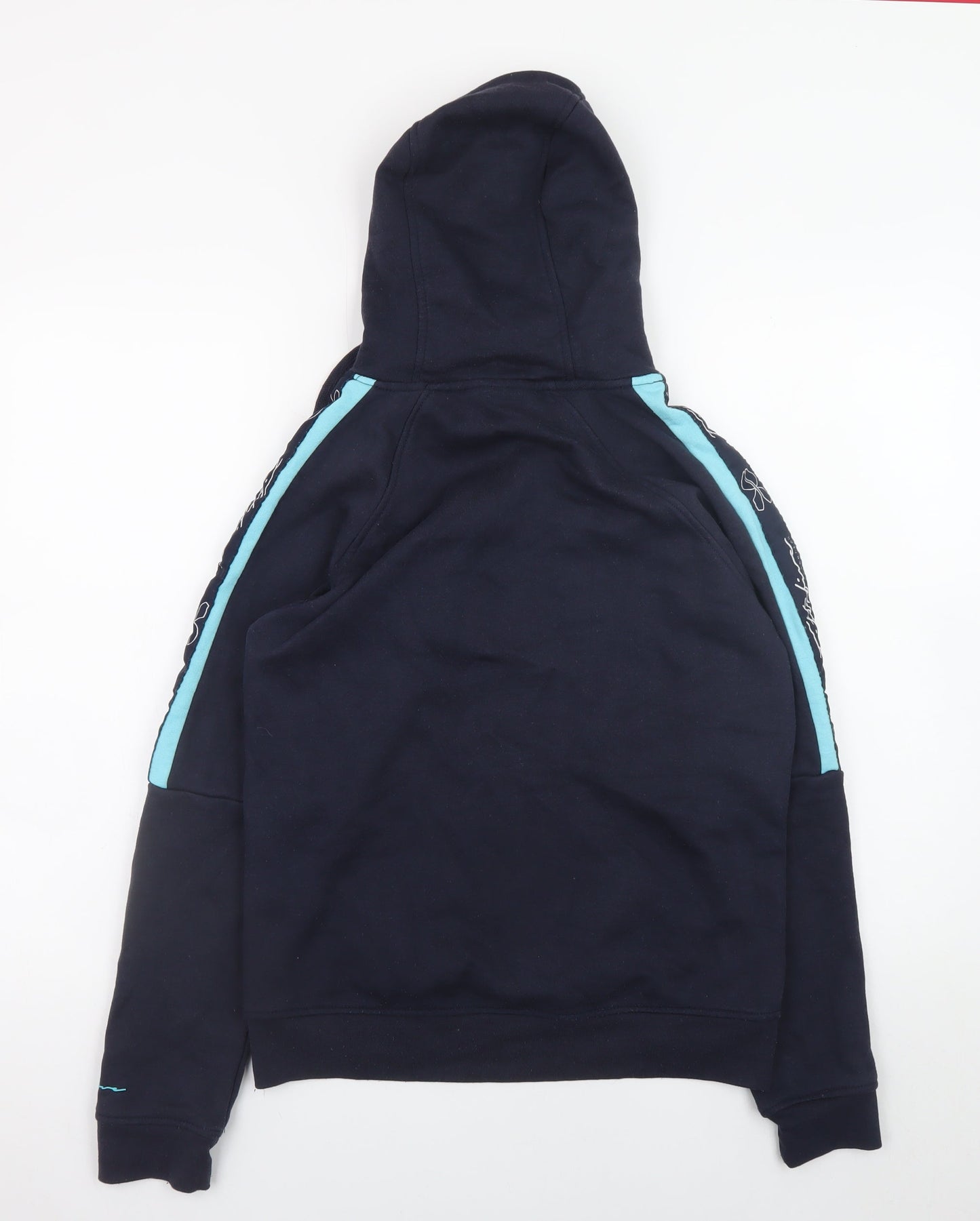 Womens UK Size S Crosshatch Blue Pullover Hoodie