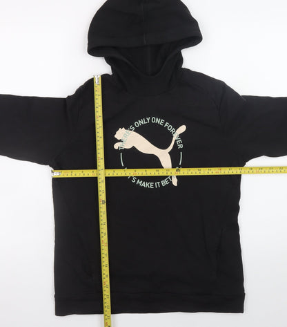 Boys UK Size 13-14 Years PUMA Black Pullover Hoodie