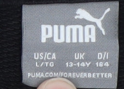 Boys UK Size 13-14 Years PUMA Black Pullover Hoodie
