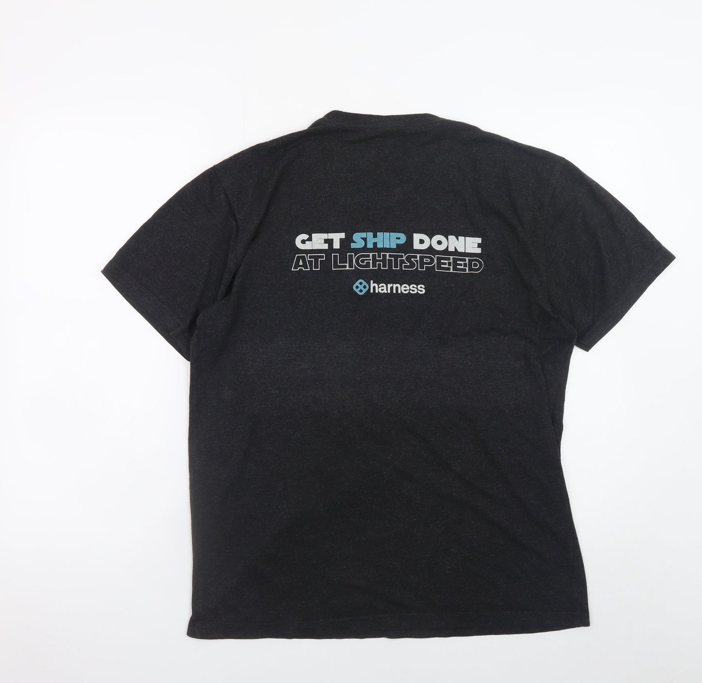 Mens UK Size M Next Level Black  T-Shirt