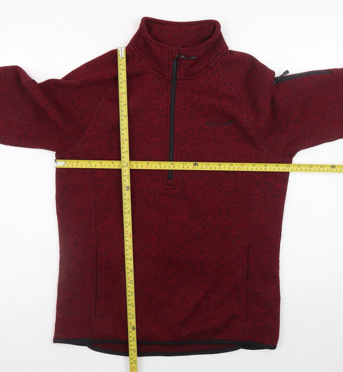 Mens UK Size S Avalanche Red Pullover Sweatshirt
