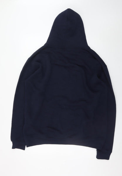 Mens UK Size 2XL Uneek Blue Pullover Hoodie