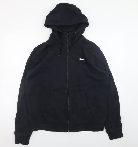 Mens UK Size L Nike Black Full Zip Hoodie