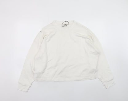 Womens UK Size M Marks and Spencer Ivory Pullover Sweatshirt