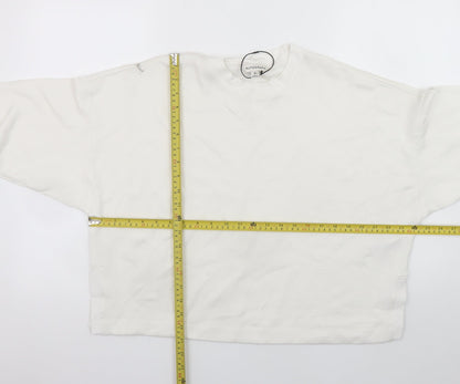 Womens UK Size M Marks and Spencer Ivory Pullover Sweatshirt