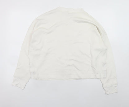 Womens UK Size M Marks and Spencer Ivory Pullover Sweatshirt