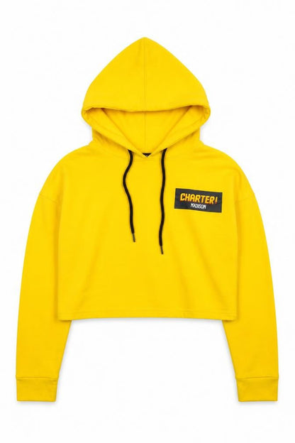 Womens UK Size 4 Missguided Yellow Pullover Hoodie