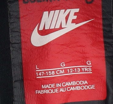 Teens UK Size L Nike Black Full Zip Hoodie