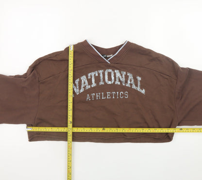 Womens UK Size L H&M Brown Pullover Sweatshirt