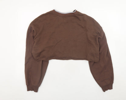Womens UK Size L H&M Brown Pullover Sweatshirt