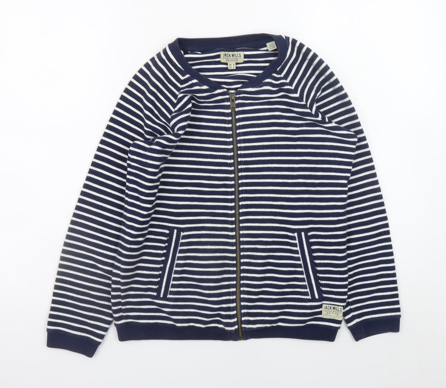 Womens UK Size 8 Jack Wills Blue Bomber Jacket