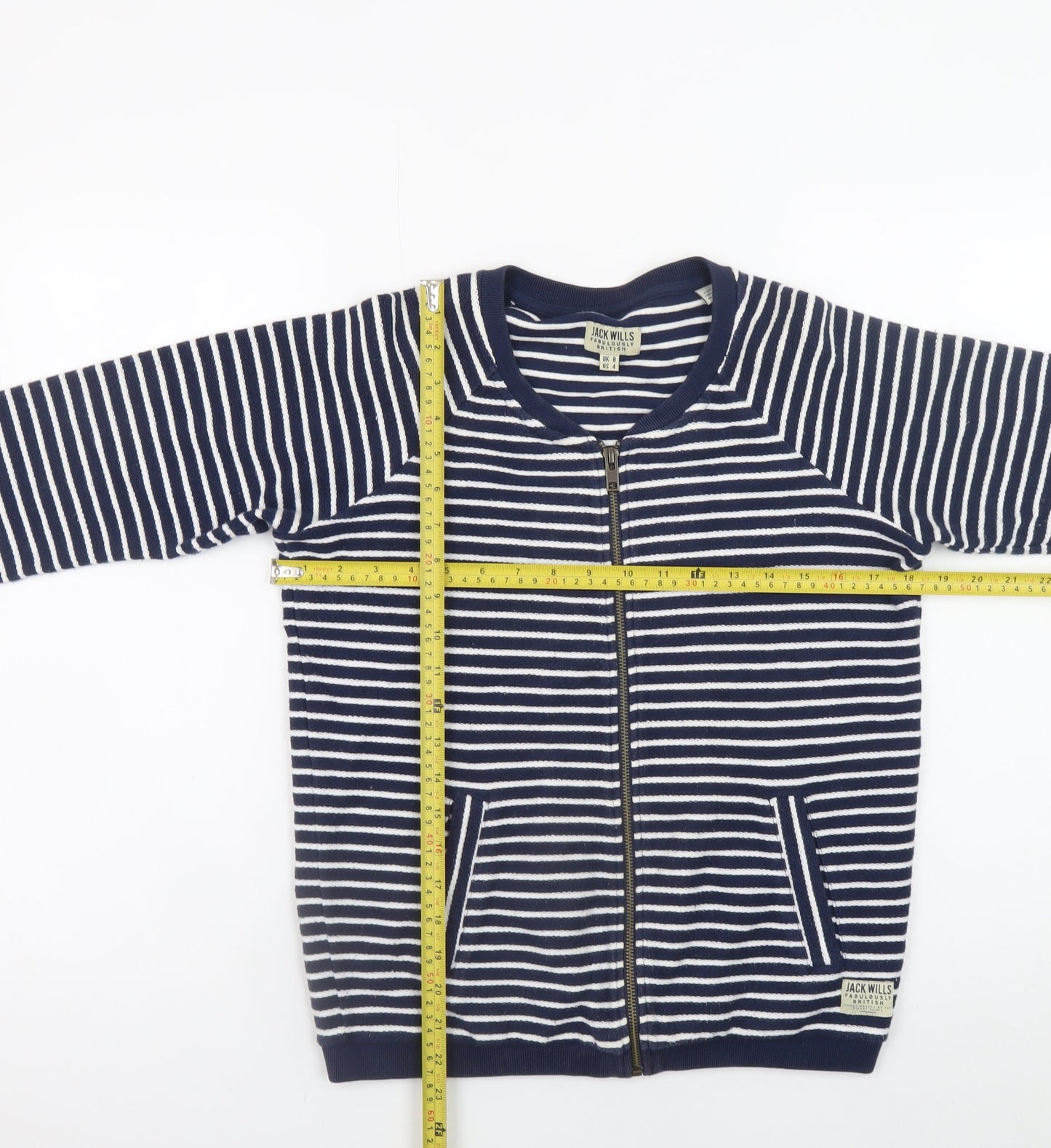 Womens UK Size 8 Jack Wills Blue Bomber Jacket