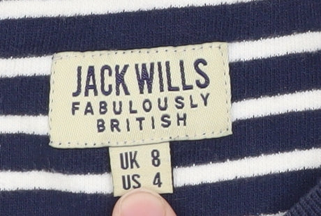 Womens UK Size 8 Jack Wills Blue Bomber Jacket