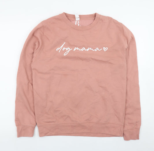 Womens UK Size S B. Pink Pullover Sweatshirt