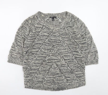 Womens UK Size 10 Mango Grey Pullover Jumper