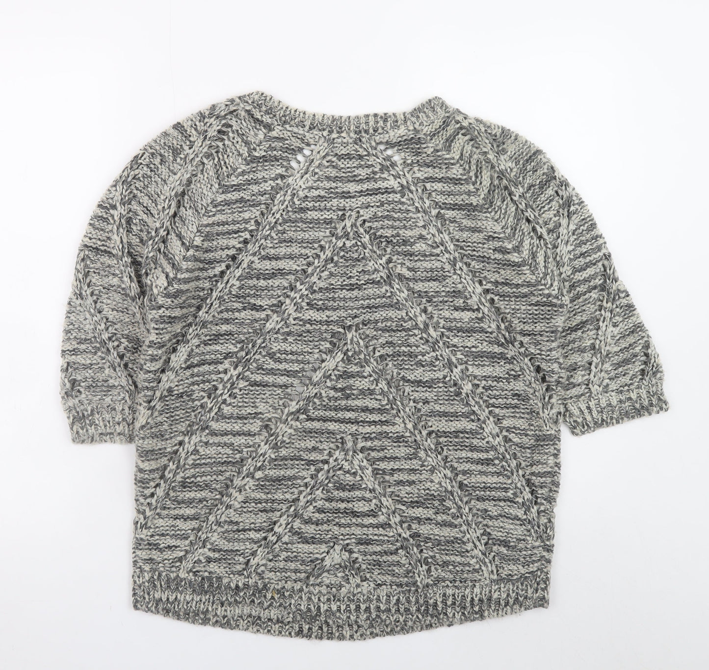 Womens UK Size 10 Mango Grey Pullover Jumper