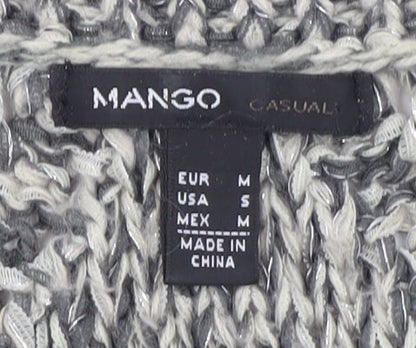 Womens UK Size 10 Mango Grey Pullover Jumper