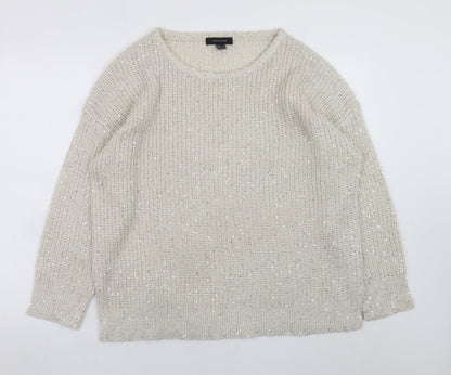 Womens UK Size 20 Atmosphere Ivory Pullover Jumper