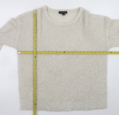 Womens UK Size 20 Atmosphere Ivory Pullover Jumper