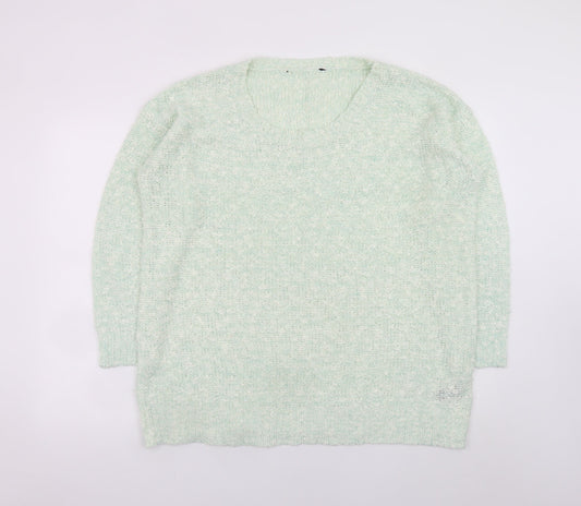 Womens UK Size 22 M&Co Green Pullover Jumper