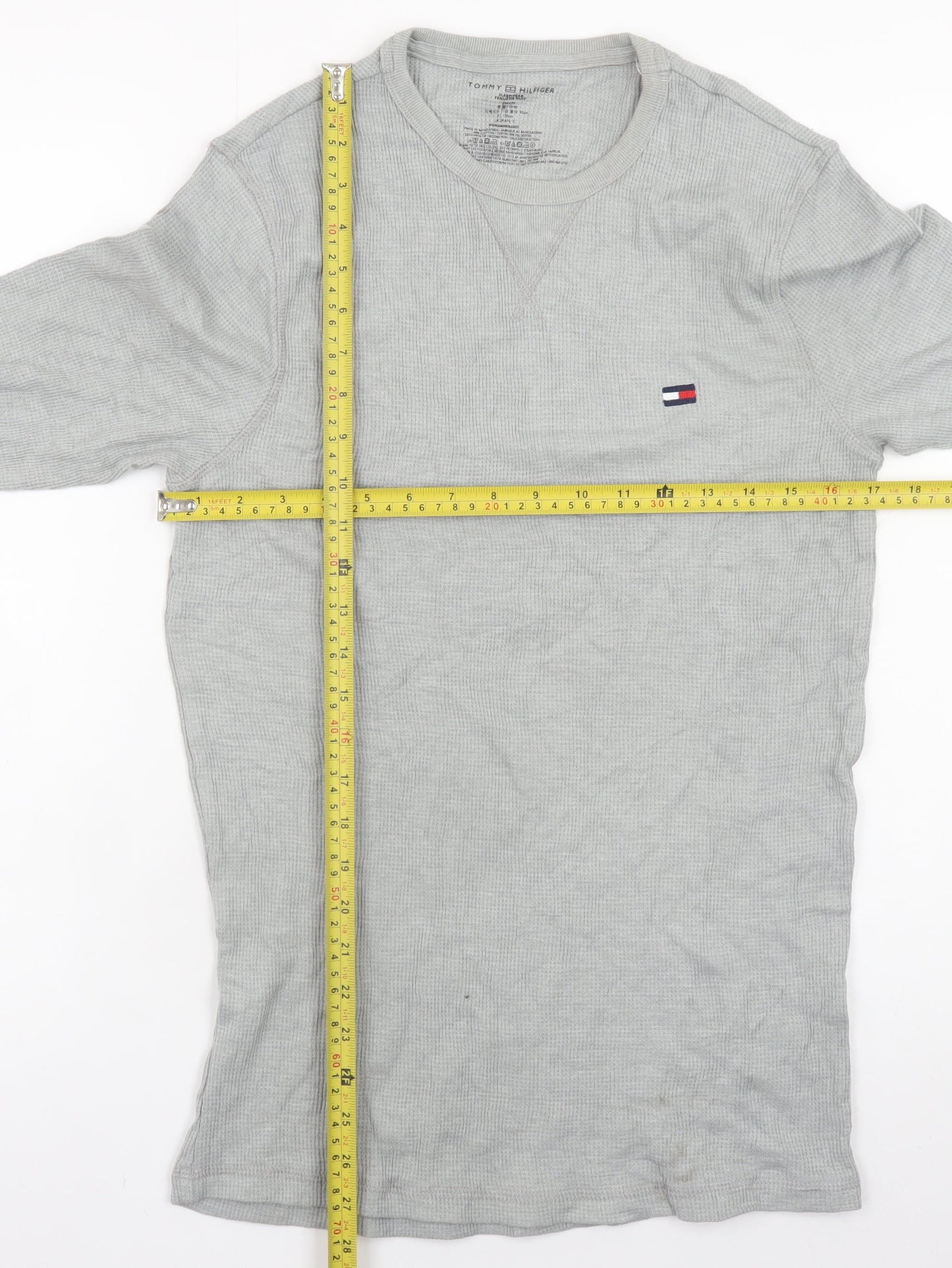 Mens UK Size S Tommy Hilfiger Grey  T-Shirt