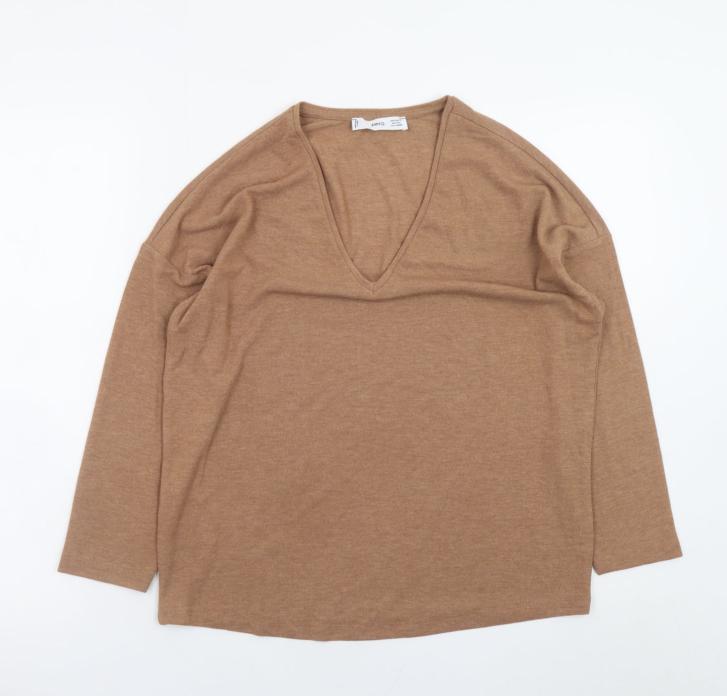 Womens UK Size XS Mango Beige Pullover Jumper