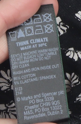 Womens UK Size 16 Marks and Spencer Black Basic Blouse