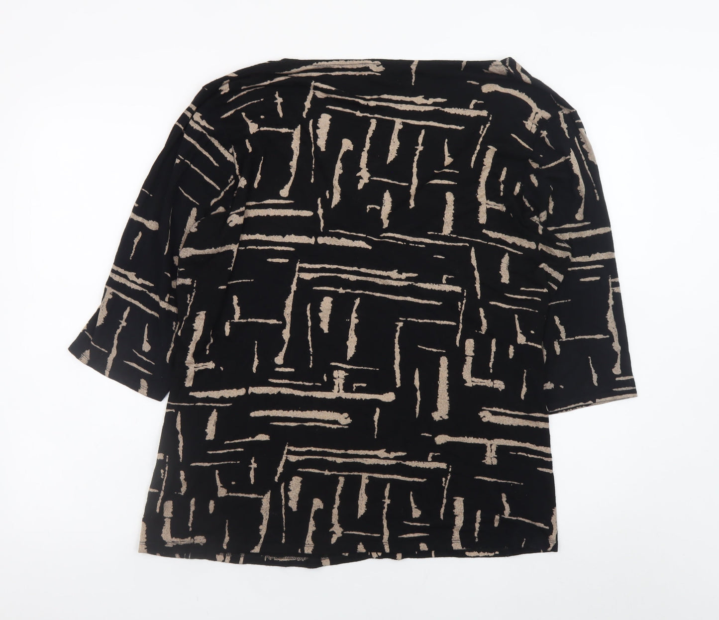 Womens UK Size 26/28 M&Co. Black Tunic Blouse