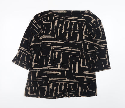 Womens UK Size 26/28 M&Co. Black Tunic Blouse