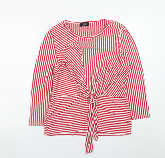 Womens UK Size S Klass Red Tunic Blouse