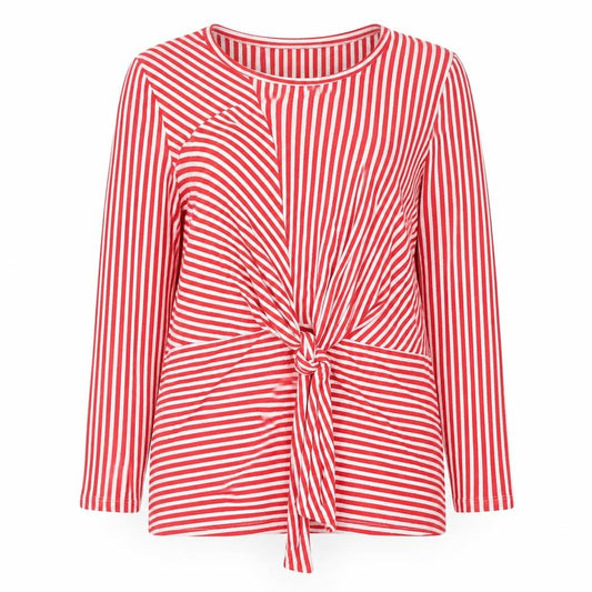 Womens UK Size S Klass Red Tunic Blouse
