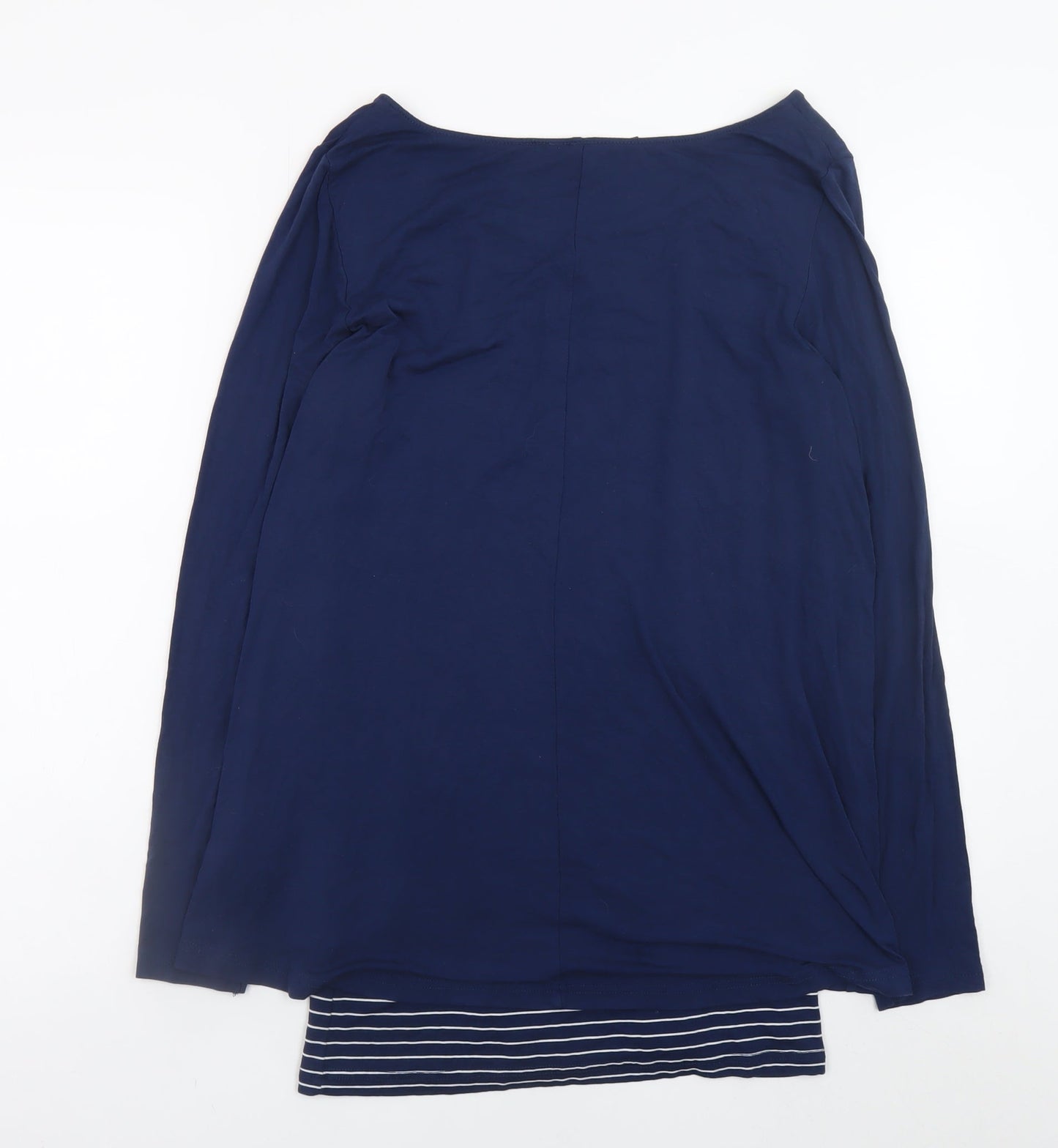 Womens UK Size M Rainbow Blue Basic T-Shirt
