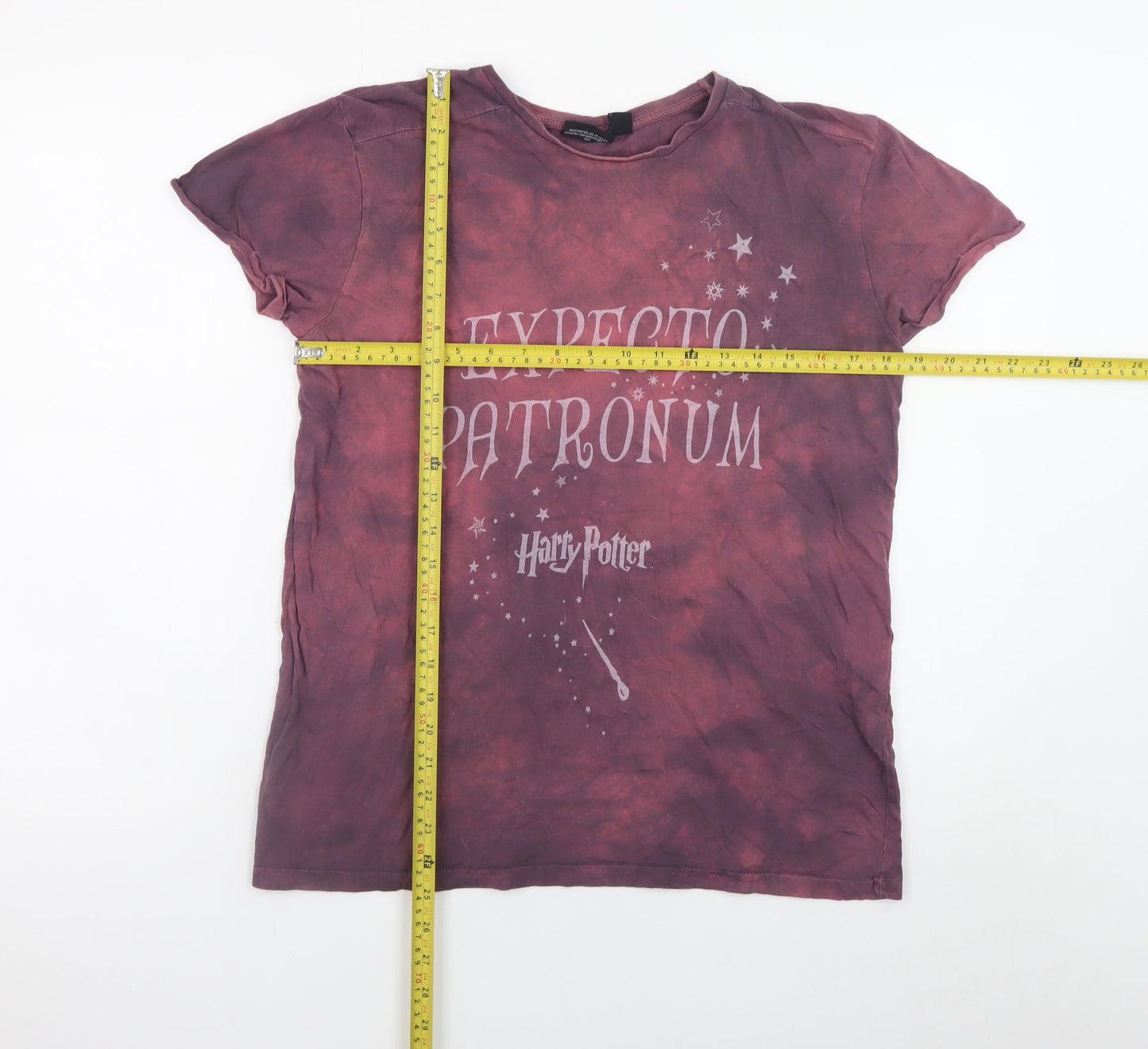 Womens UK Size 12 Harry Potter Purple Basic T-Shirt