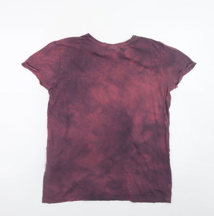 Womens UK Size 12 Harry Potter Purple Basic T-Shirt