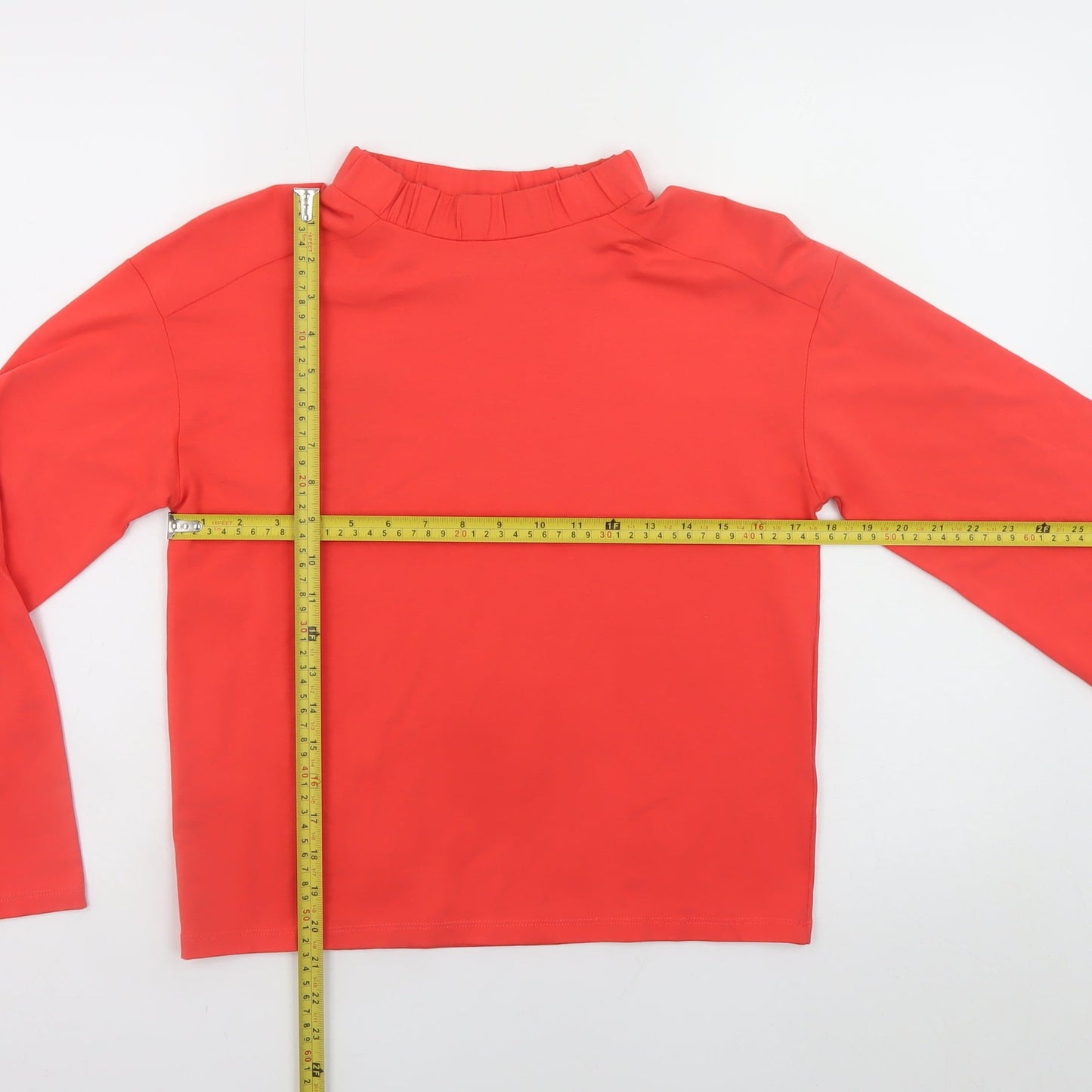 Womens UK Size 6 Oliver Bonas Red Basic T-Shirt