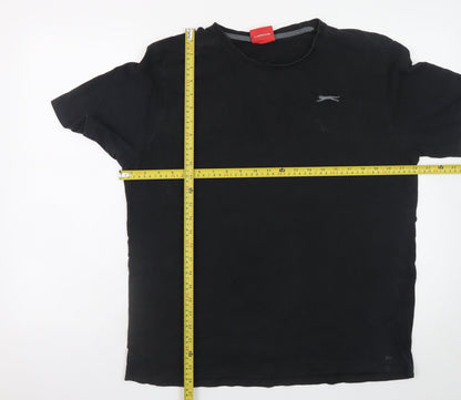Mens UK Size L Slazenger Black  T-Shirt