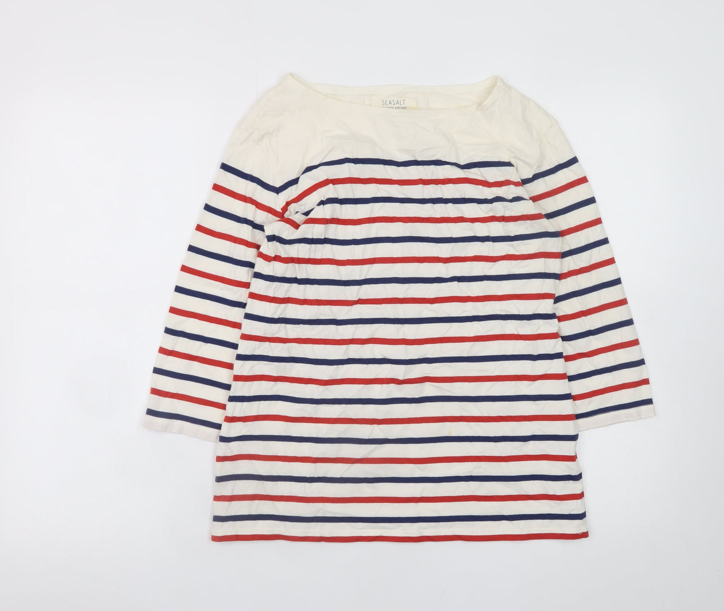 Womens UK Size 8 Seasalt Multicoloured Basic T-Shirt