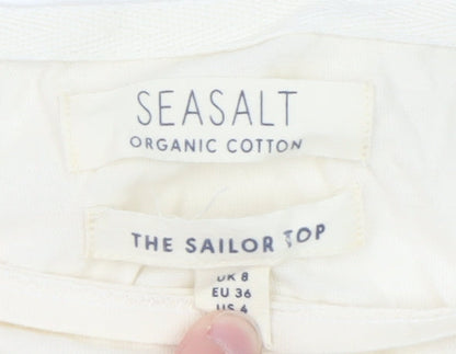 Womens UK Size 8 Seasalt Multicoloured Basic T-Shirt