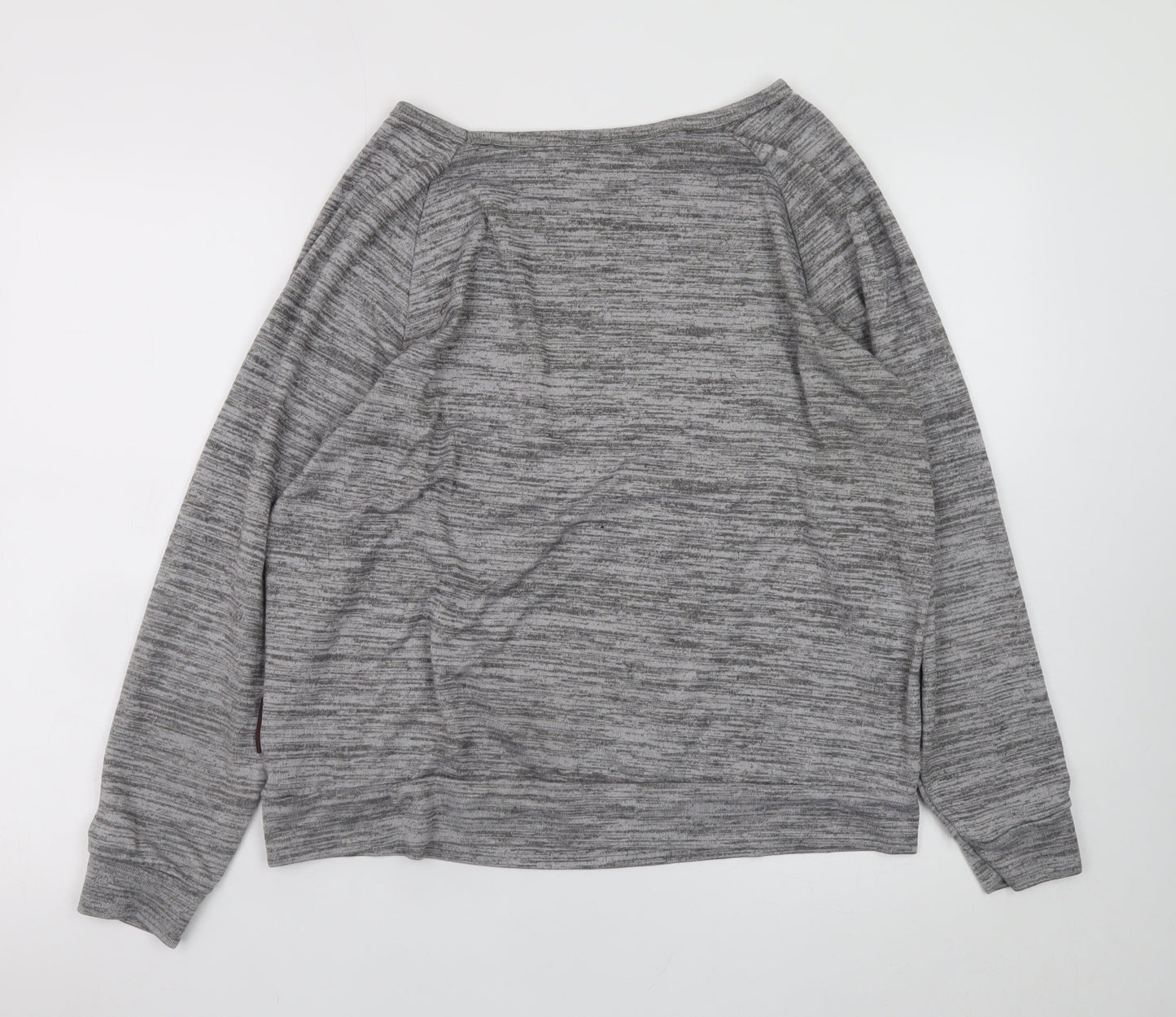 Womens UK Size L Harry Potter Grey Basic T-Shirt