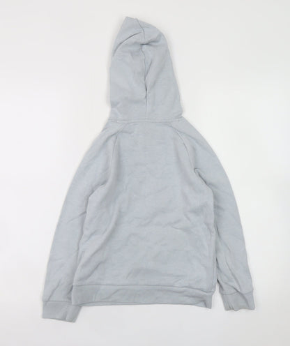 Under Armour Boys Grey Pullover Hoodie YSM 7-8 Years Fleece Sportswear